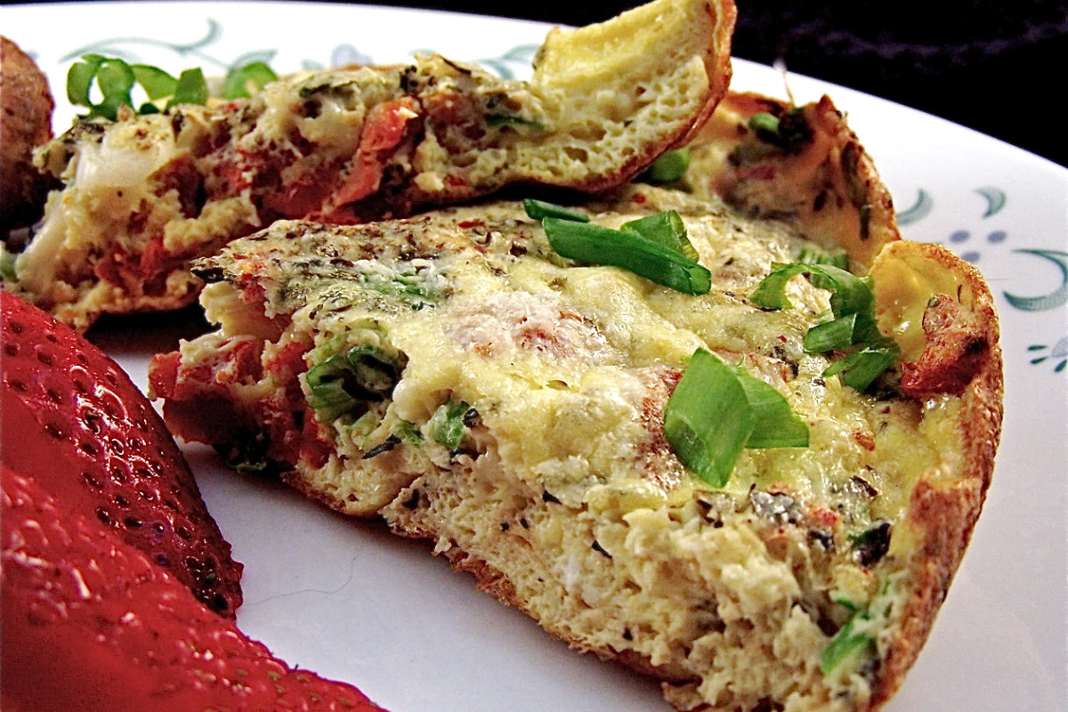 Sun-Dried Tomato & Herb Scrambled Egg Frittata