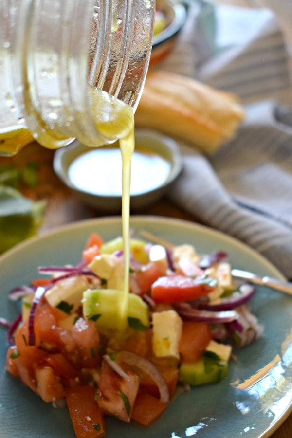 Illinois Harvest Garden Salad with Honey-Lime Dressing