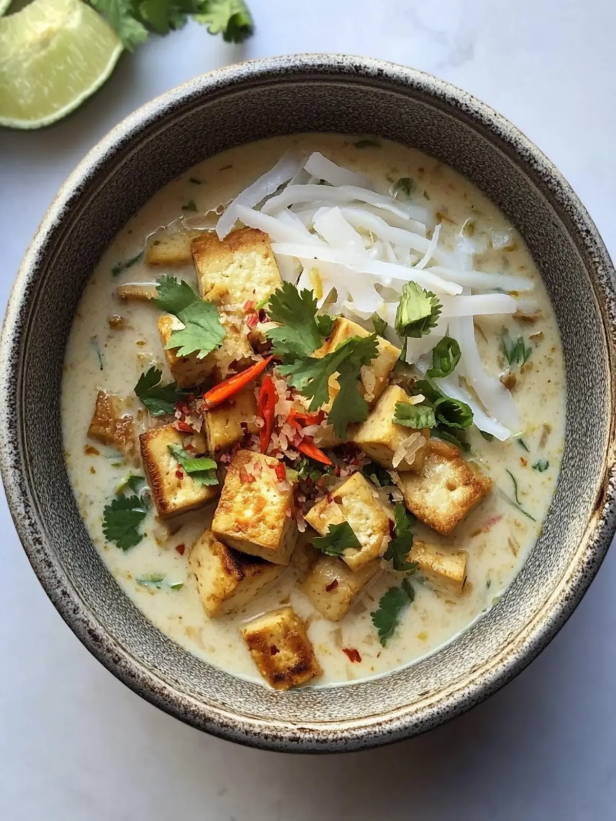 Crispy Tofu & Lemongrass Coconut Curry