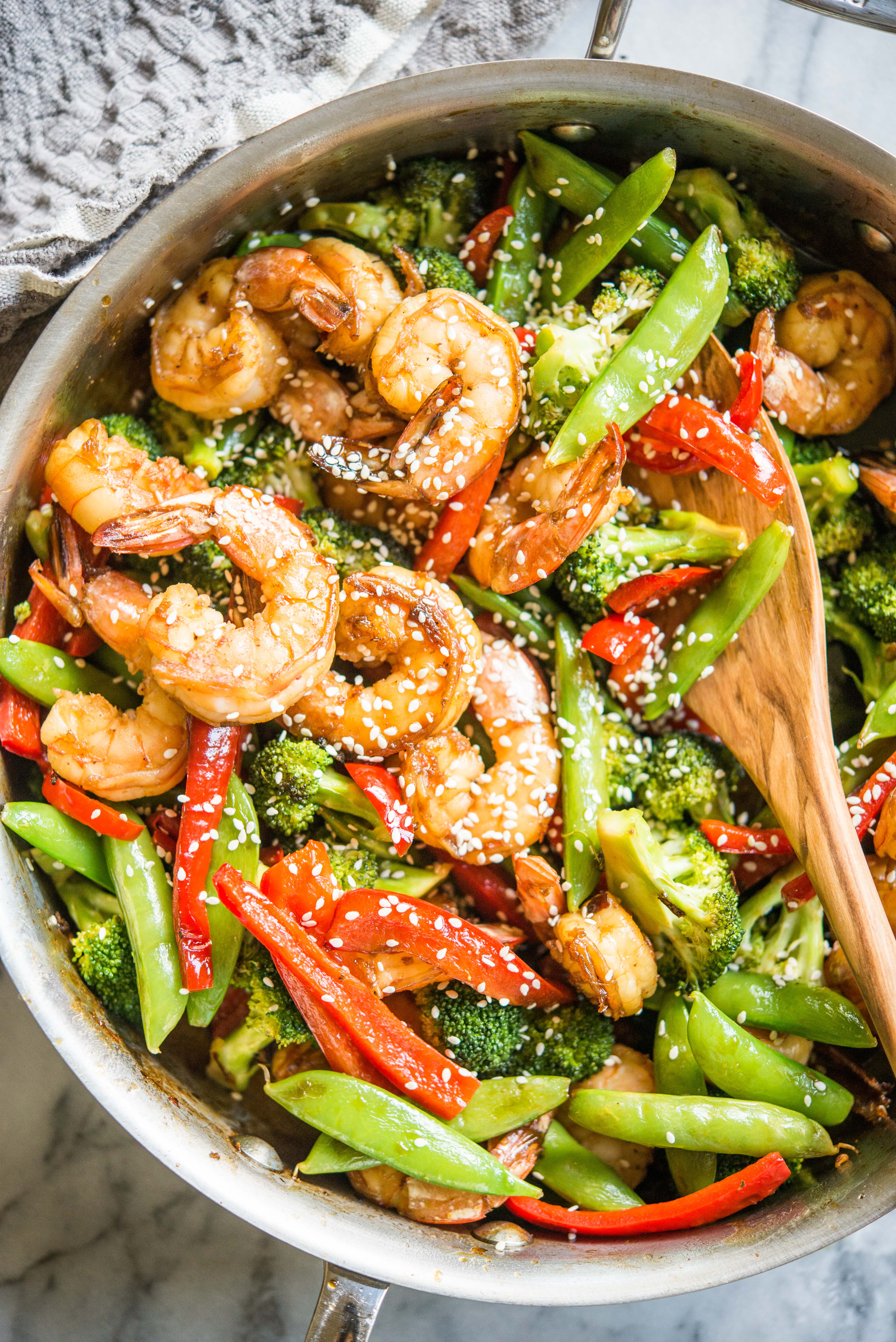 One-Pan Teriyaki Shrimp & Veggie Stir-Fry