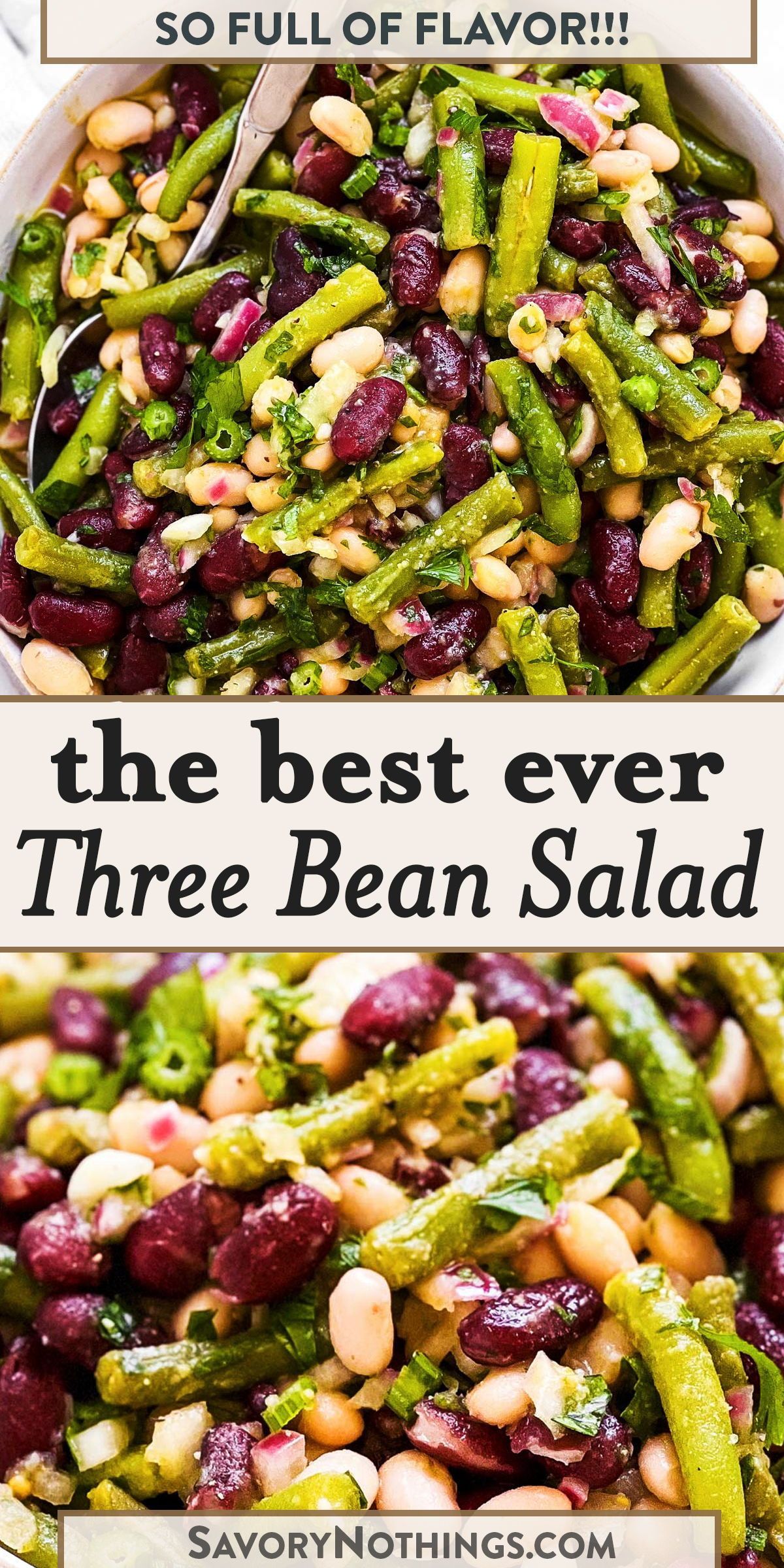 Three-Bean Salad with Lemon-Herb Vinaigrette