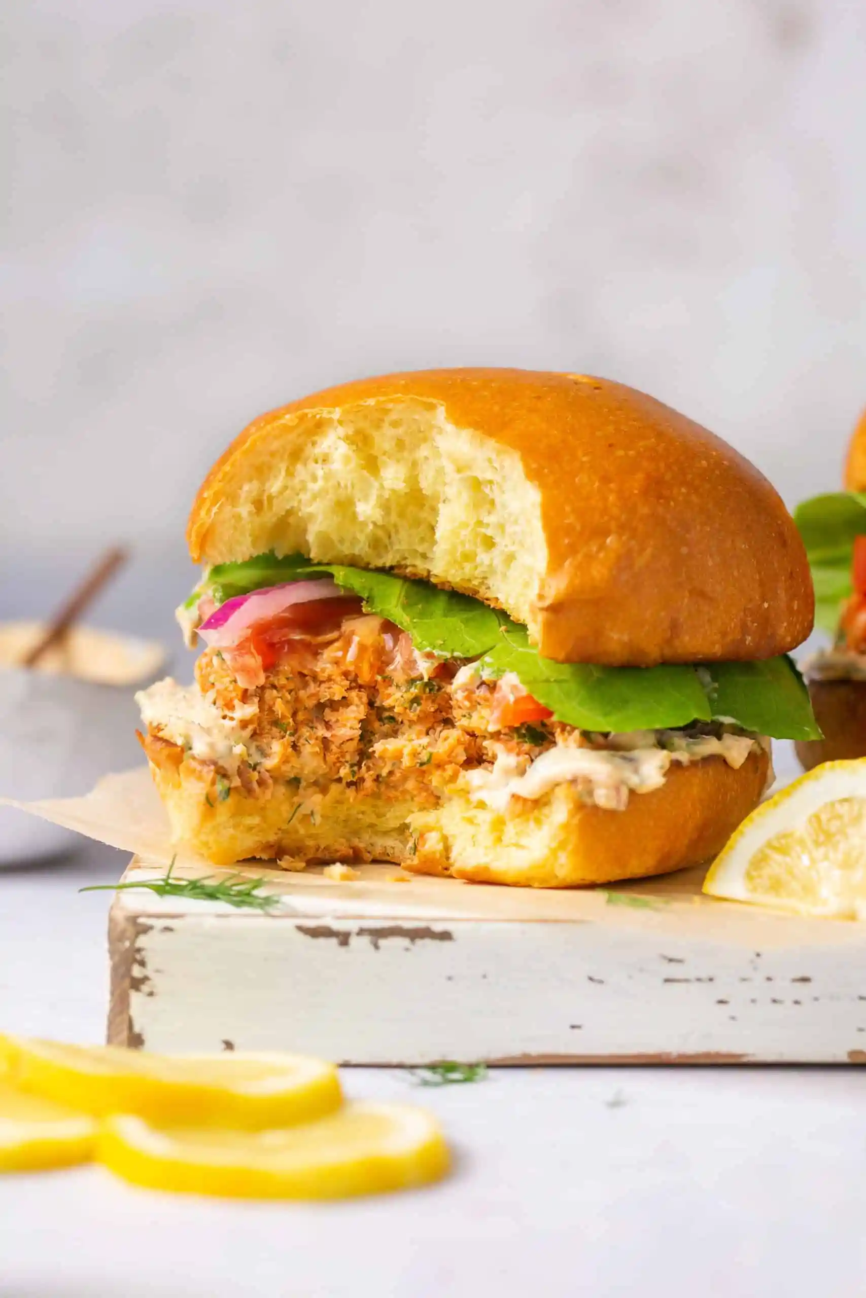 True Fit Herb-Crusted Salmon with Lemon-Dill Sauce