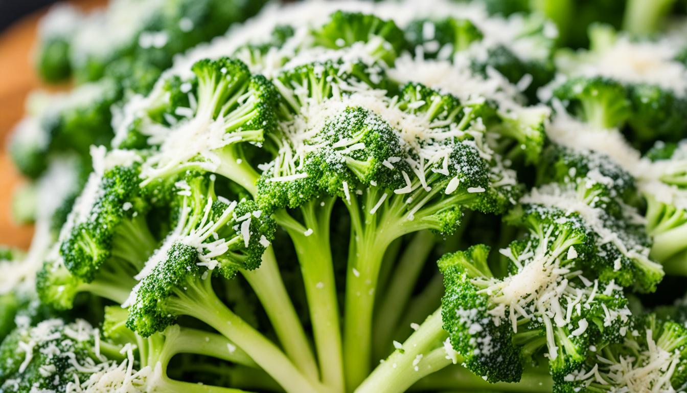 Fresh Hotel Garlic-Parmesan Roasted Broccoli with Quinoa