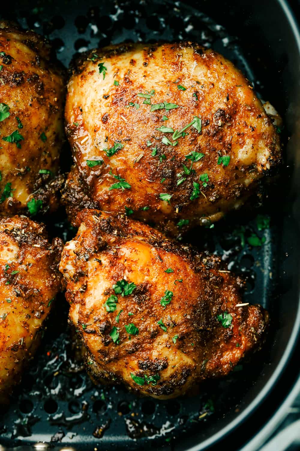 Air-Fried Garlic Butter Chicken Thighs