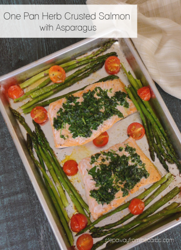 Lemon-Dill Herb Crusted Salmon with Asparagus