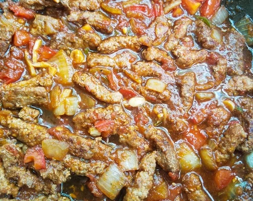 Bistec en Salsa de Mango