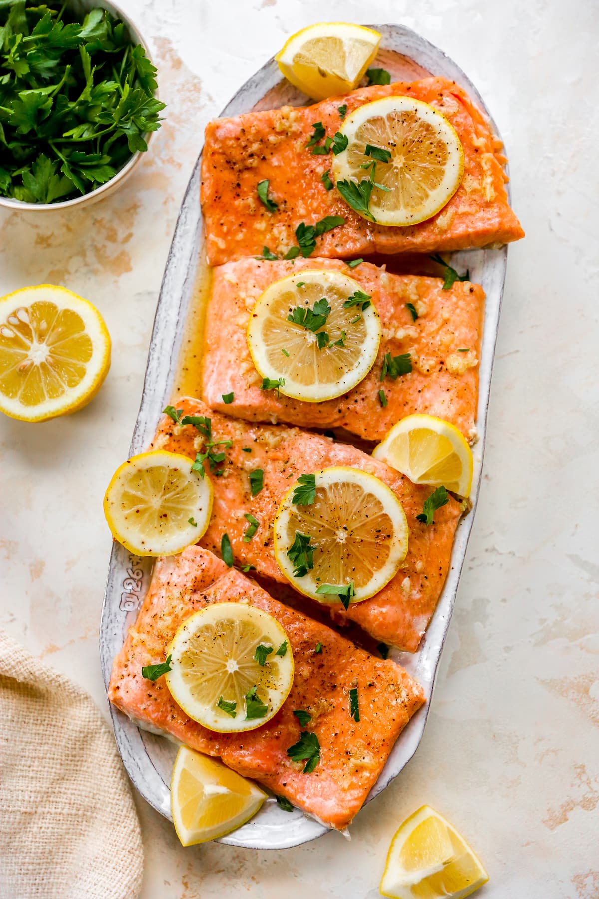 Anti-Inflammatory Lemon-Garlic Salmon with Kale