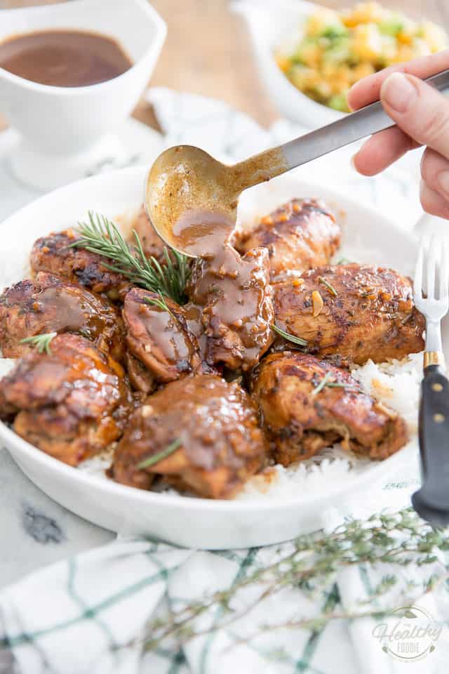 The Best Ever Maple-Balsamic Glazed Chicken Thighs