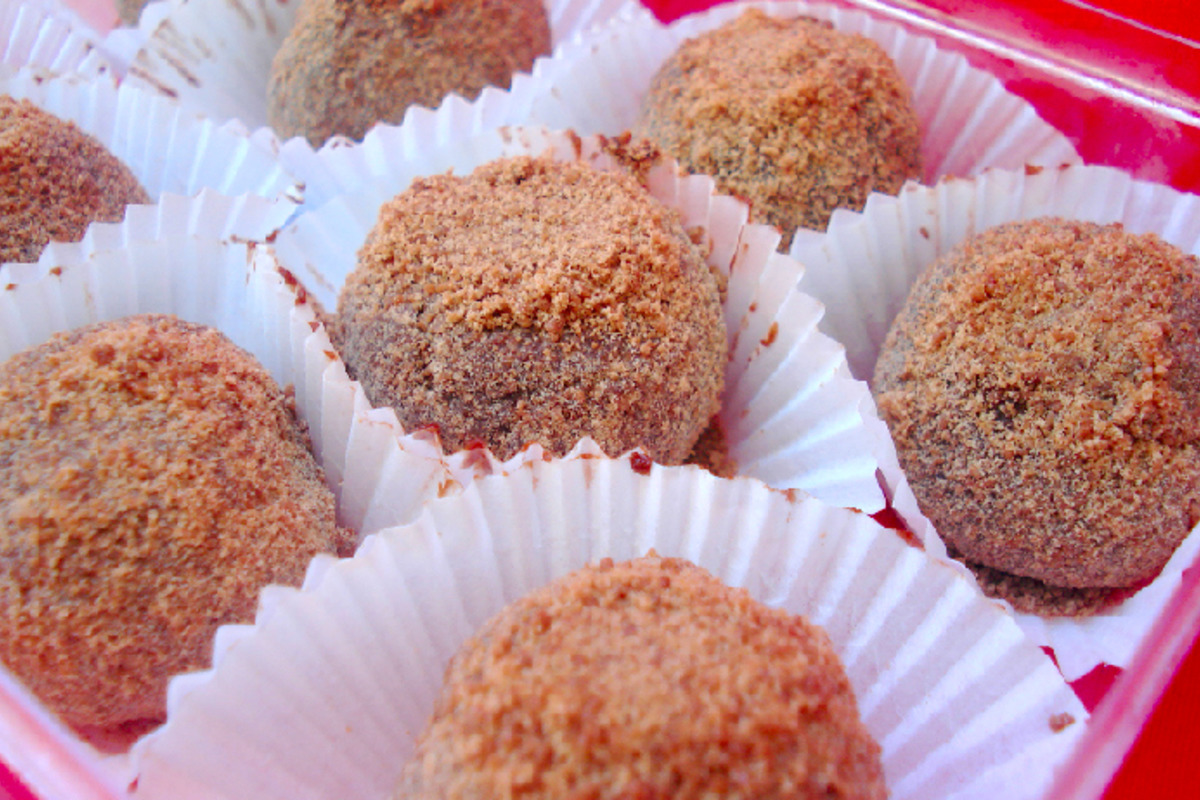 Aperol-Infused Dark Chocolate Truffles