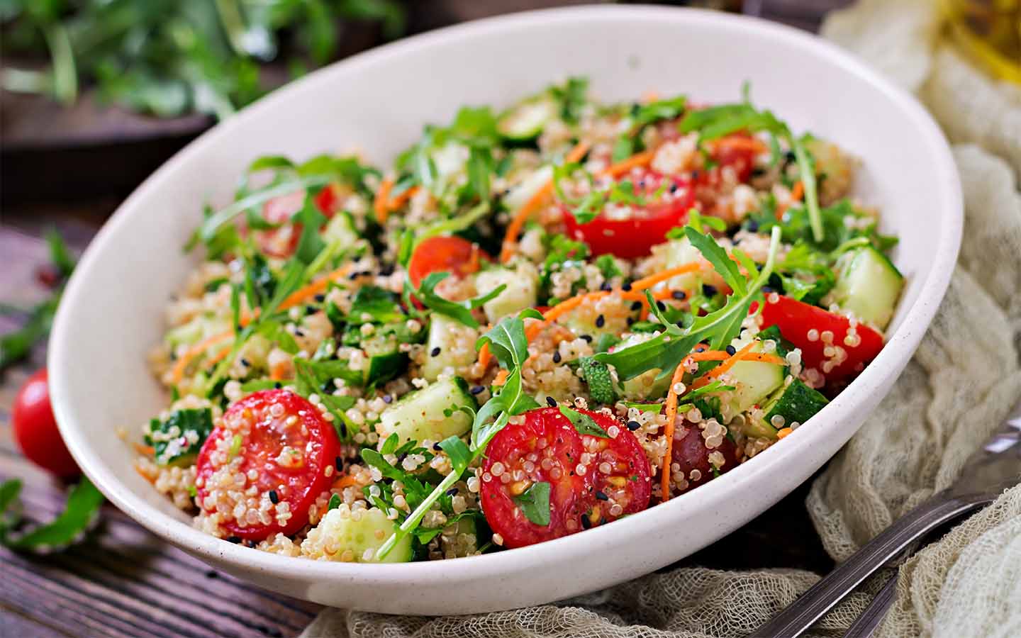 Melrose Place's Herb-Infused Quinoa Salad