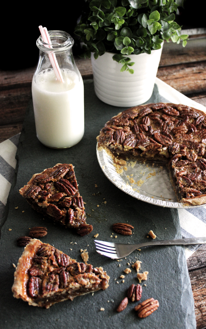 Bourbon-Pecan Pie with Local Honey Glaze