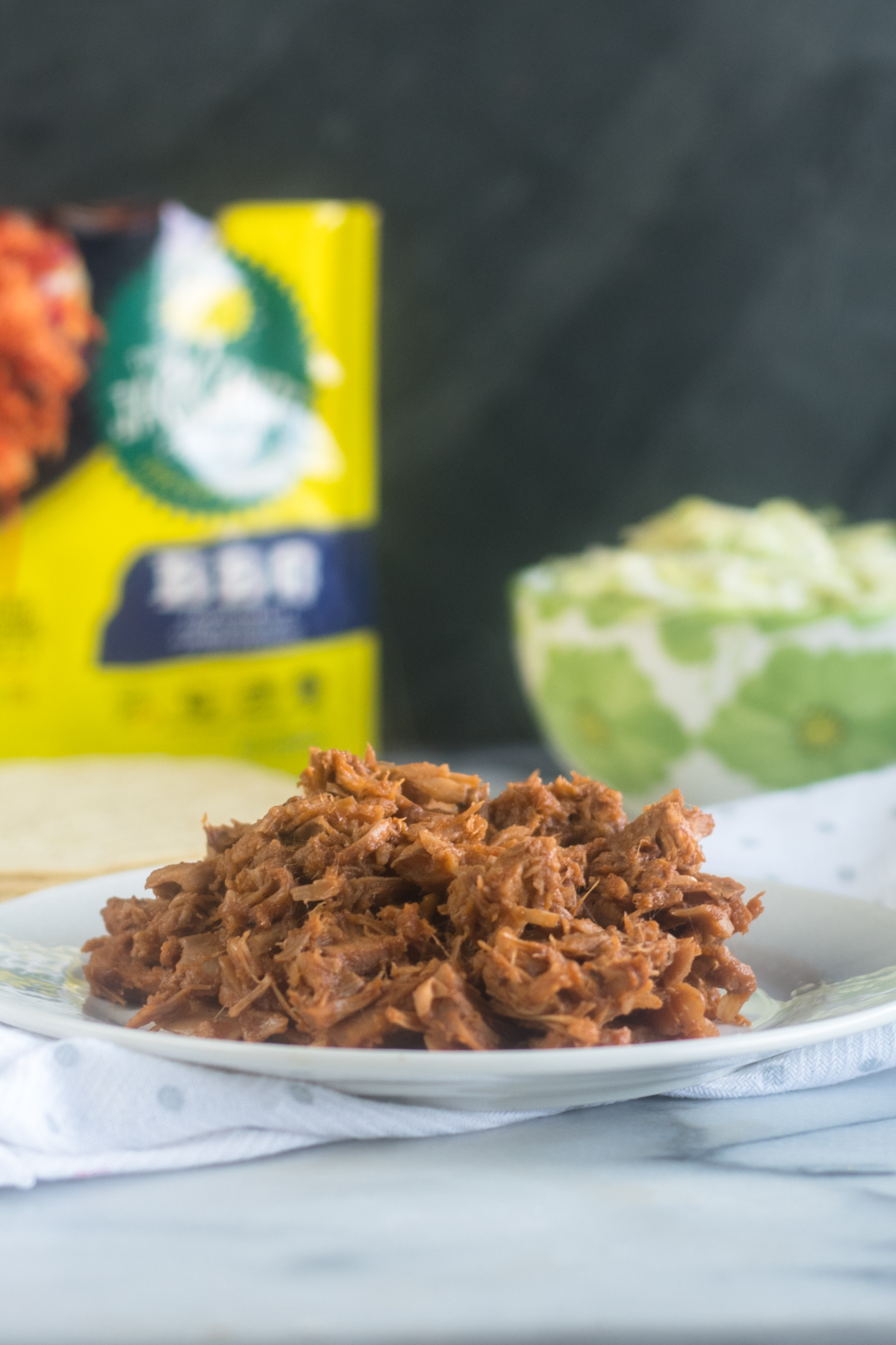Authentic Smoked Jackfruit 'Pulled Pork' Tacos with Mango Slaw