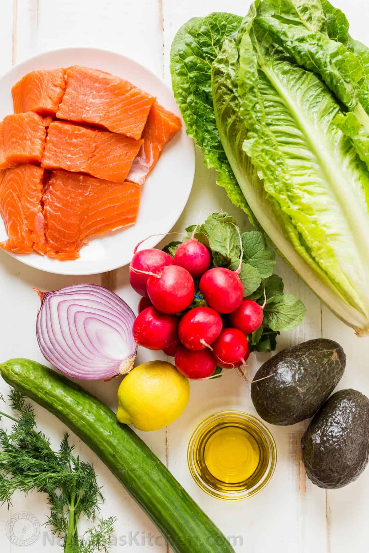 Migraine-Relief Salmon with Avocado and Leafy Greens