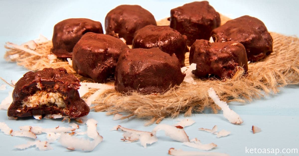 Coconut-Chocolate Avocado Fat Bombs