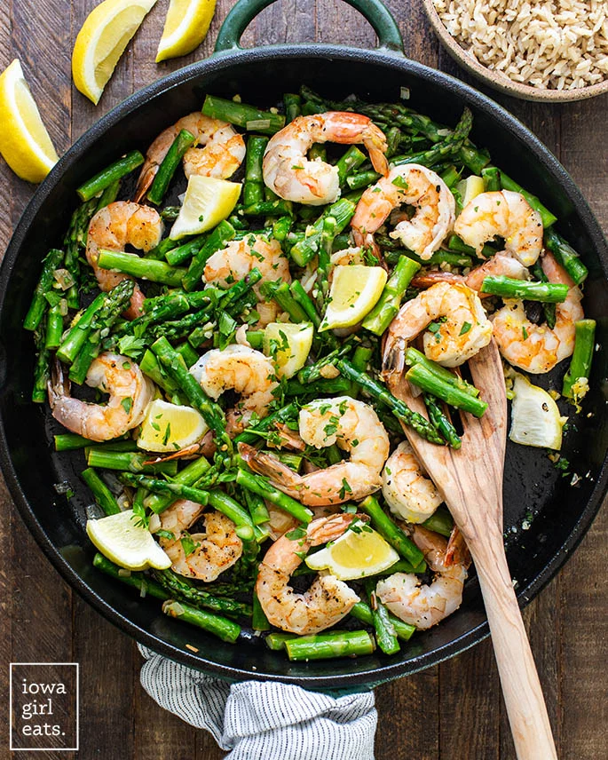 Forrest Gump's Shrimp & Asparagus Sauté