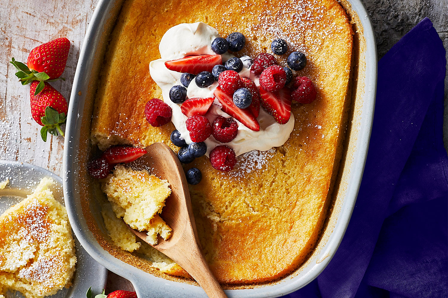 Lemon Blueberry Fluff Cake