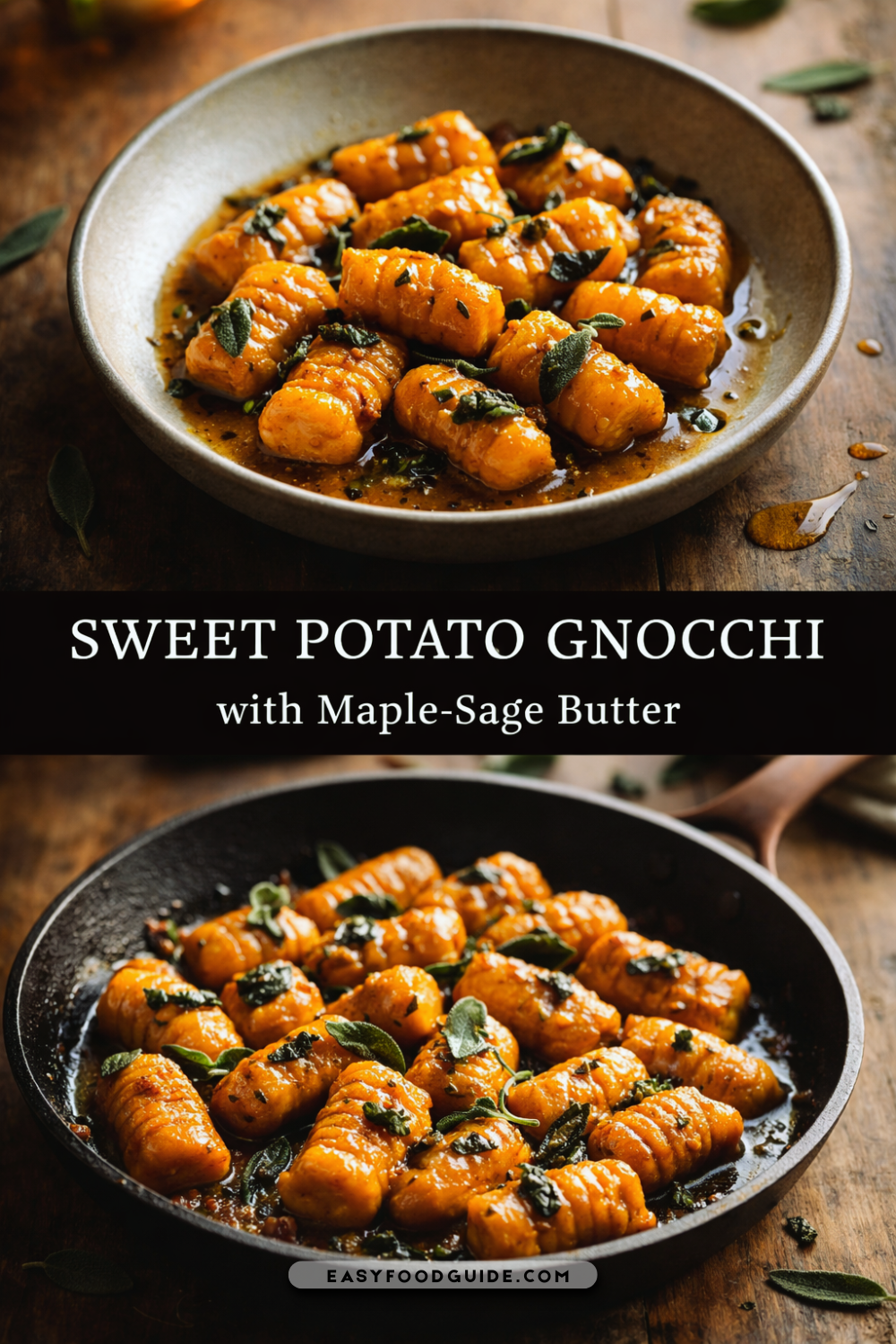 Kintsugi-Style Sweet Potato Gnocchi with Sage Butter