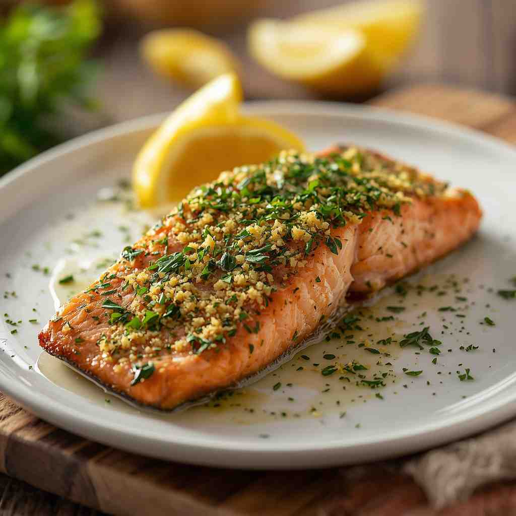 Disappearing Herb Crust Salmon