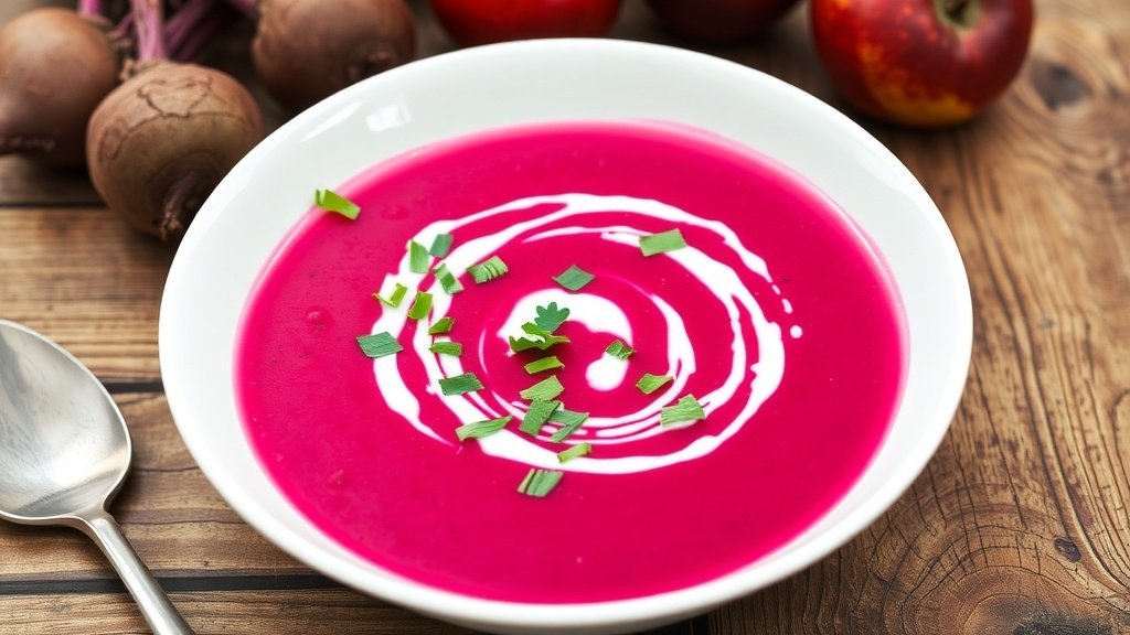 Low-Temperature Beetroot and Apple Soup