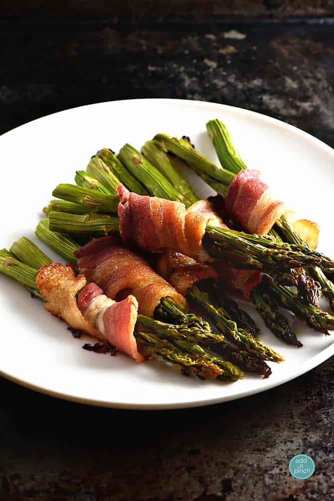 Bacon-Wrapped Asparagus with Lemon-Herb Butter