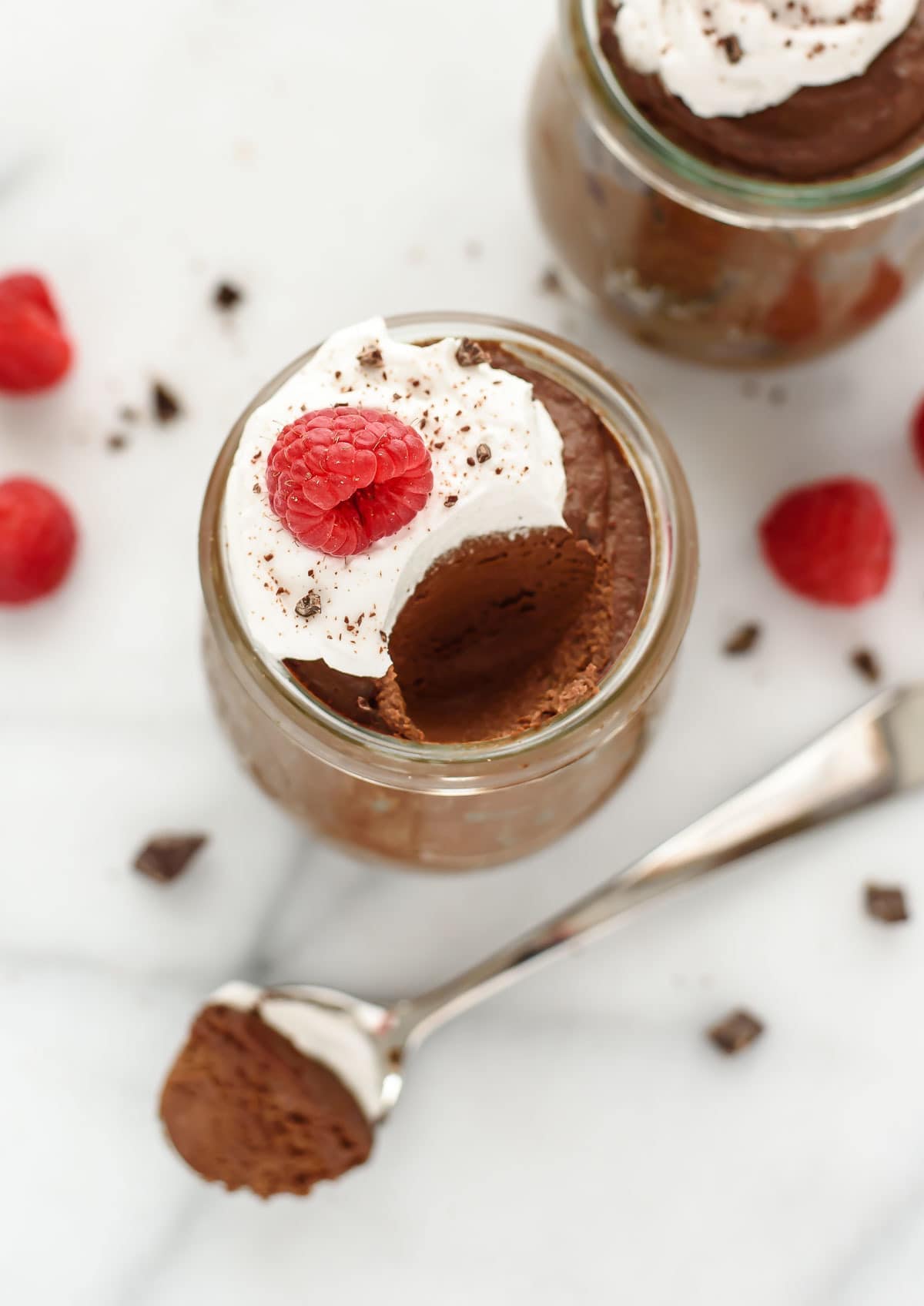 Avocado-Chocolate Mousse with Coconut Whipped Cream