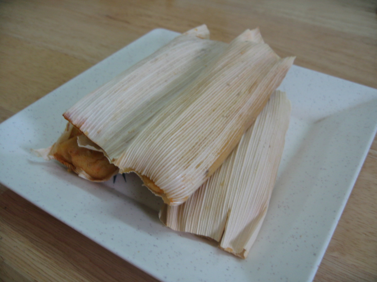 Tamales in Vegetable Broth with Sesame Noodles