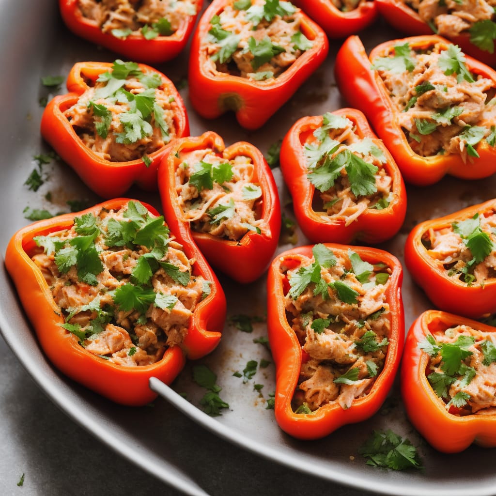 Avocado-Smoked Salmon Stuffed Bell Peppers