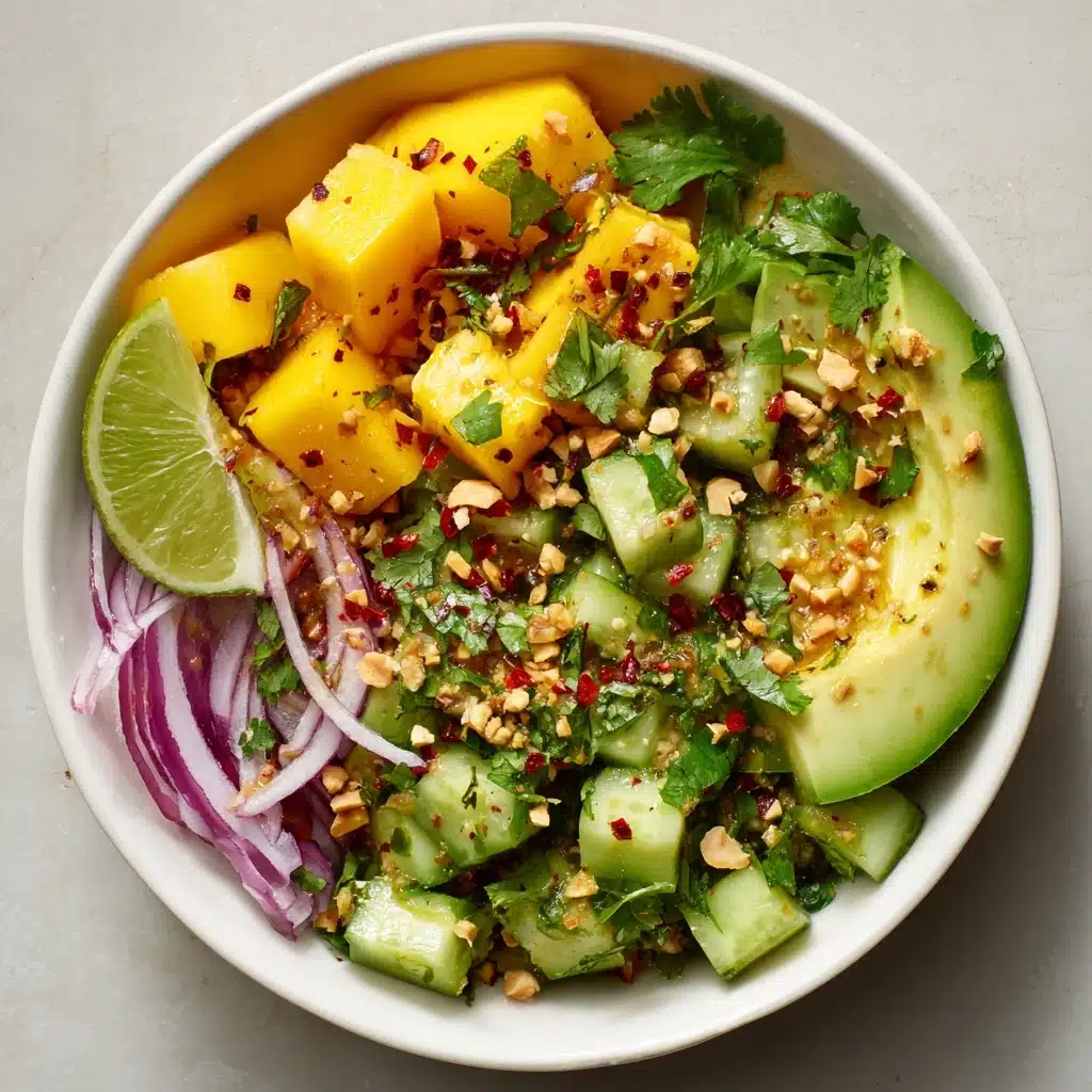 Mango Chili Shrimp Salad with Lime Dressing