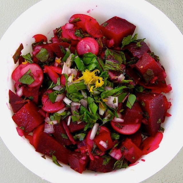 Colorado Beet & Radish Salad with Garden Herb Vinaigrette