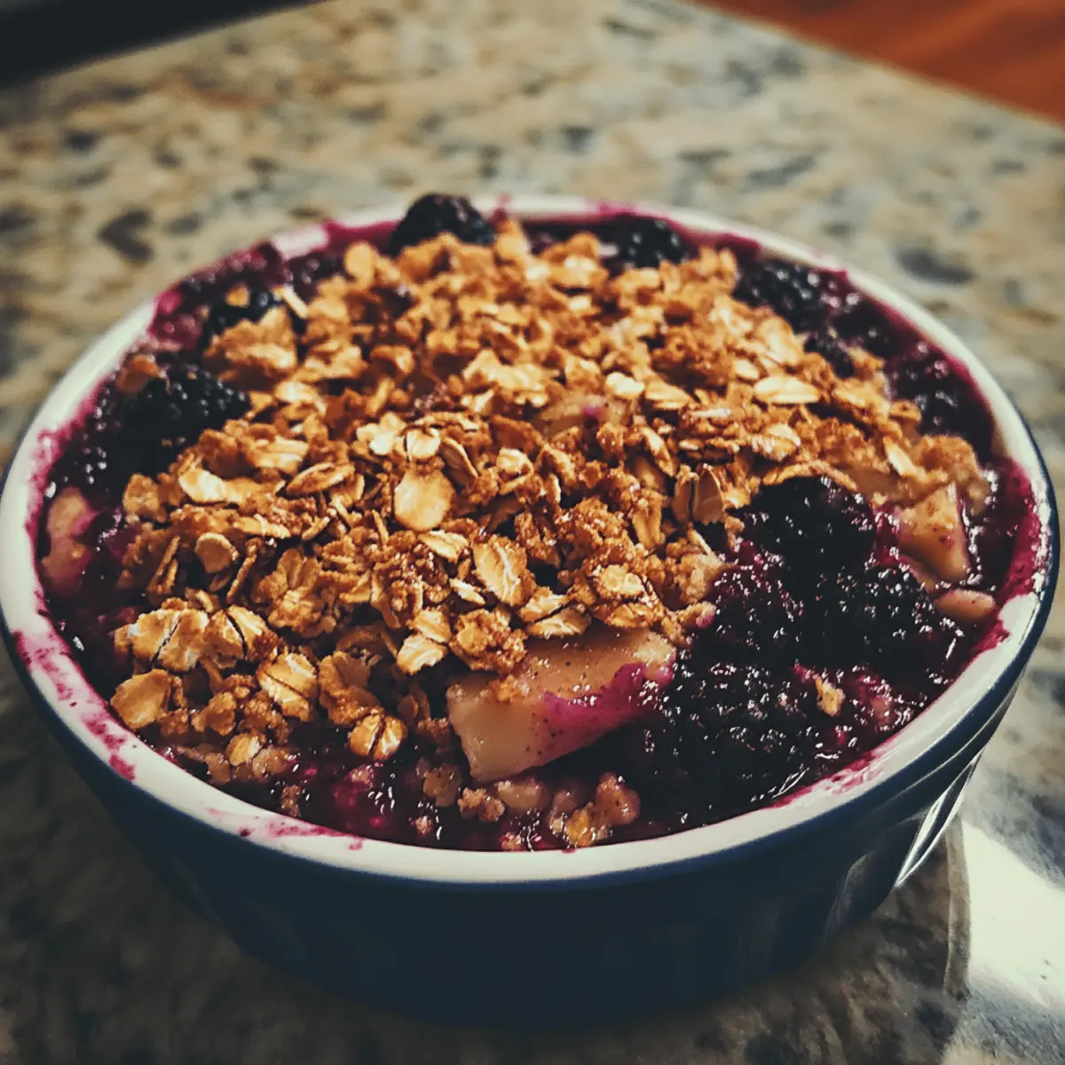 Highball Berry Crumble with Oat Crust