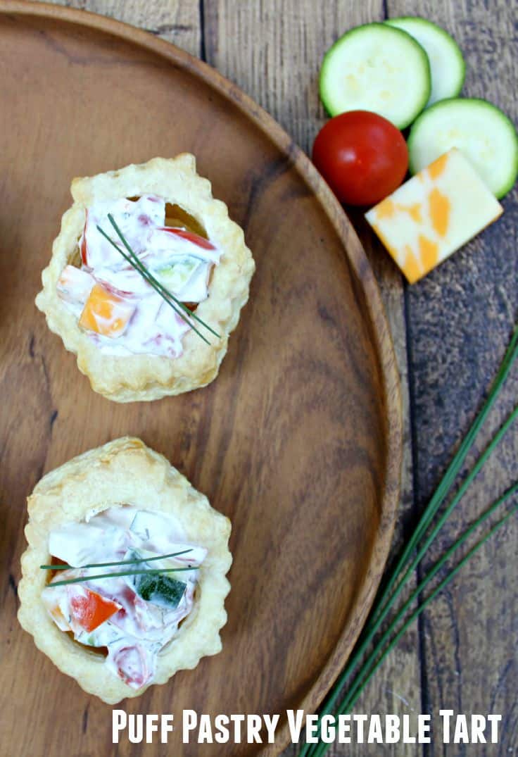 Herb-Roasted Vegetable Tart with Crispy Puff Pastry