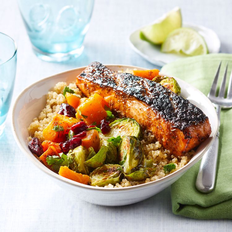 Skin-Soother Turmeric Salmon Bowl
