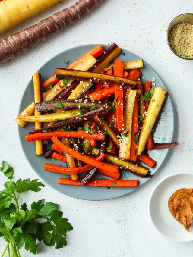 Miso-Glazed Carrots with Sesame Seeds