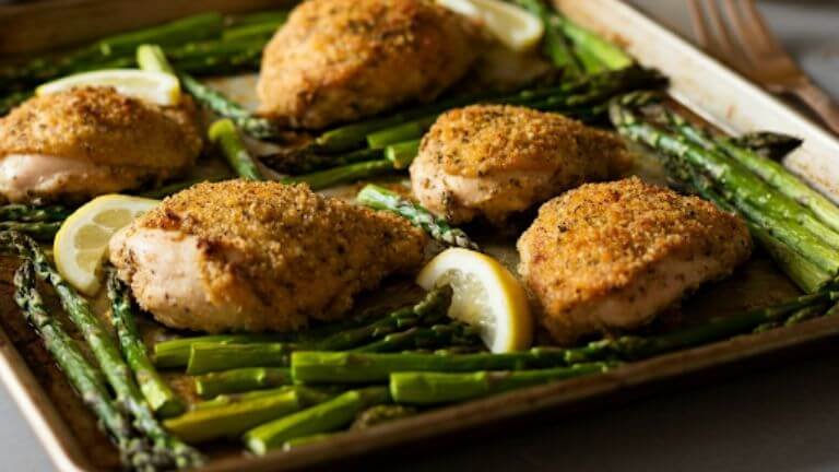 Sheet-Pan Lemon Herb Chicken & Asparagus