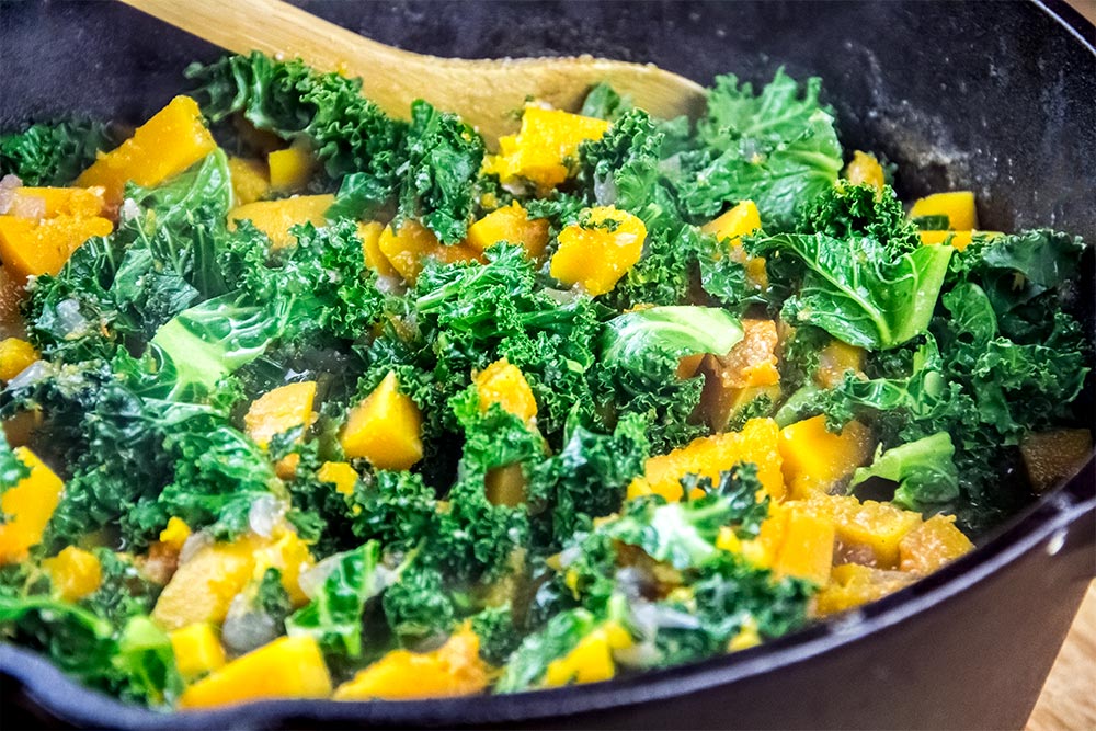 Smoky Butternut Squash & Kale Stew with Coconut Milk
