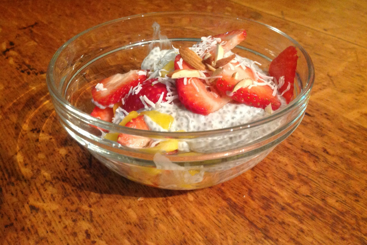 Sunrise Chia Pudding with Mango & Coconut