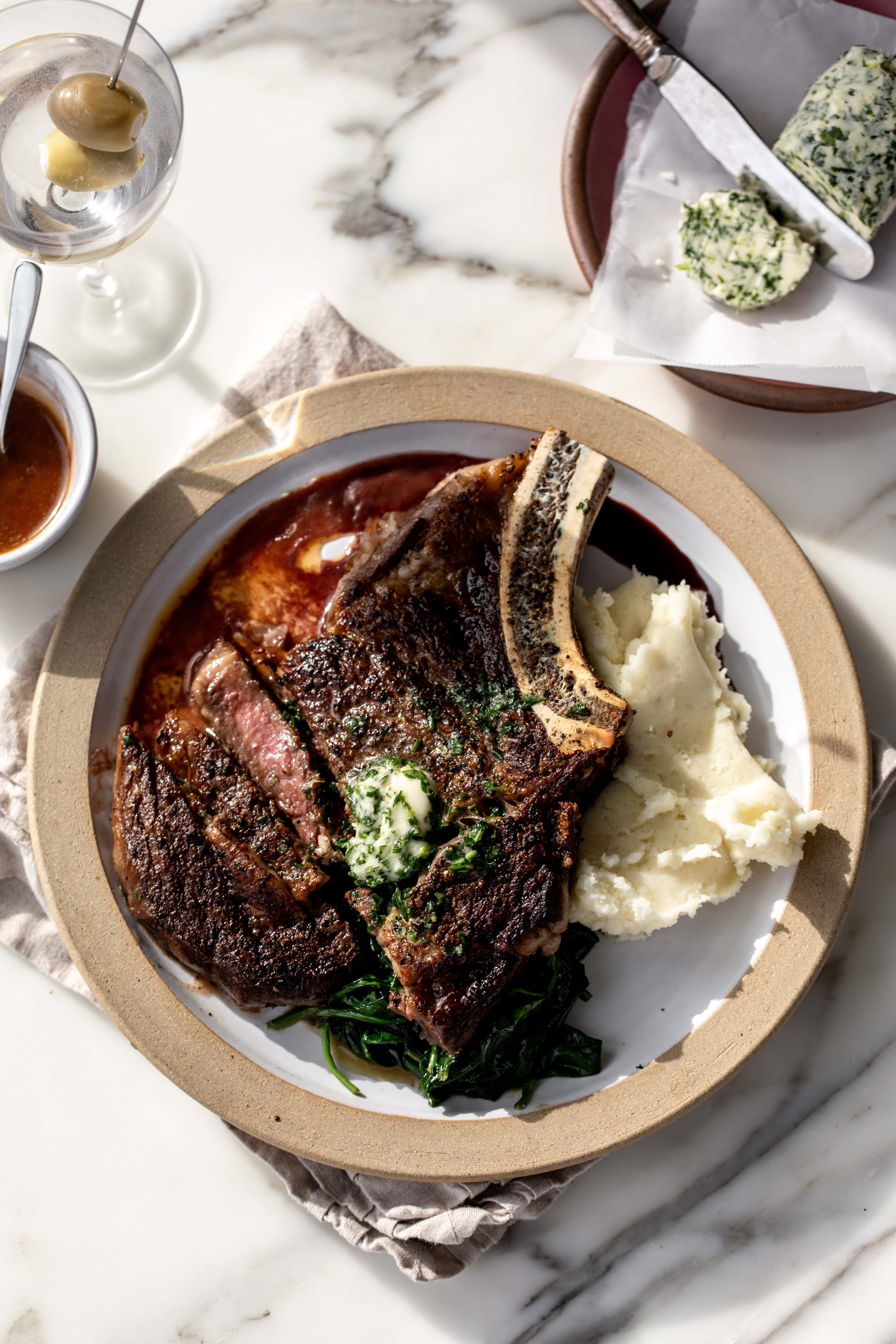 Reservation Steak with Herb Butter