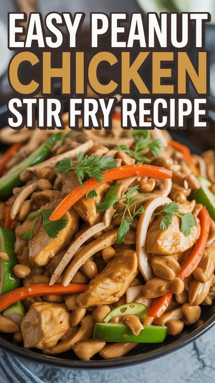 Spicy Peanut Chicken Stir-Fry with Snap Peas