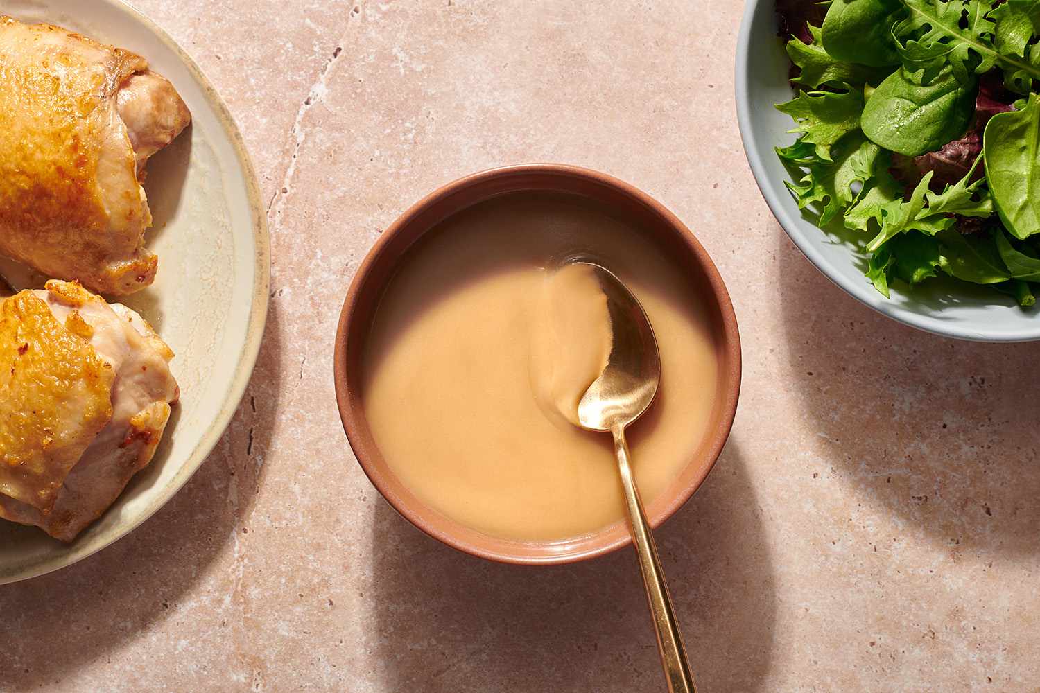French-Spiced Chicken and Leek Velouté with Croutons