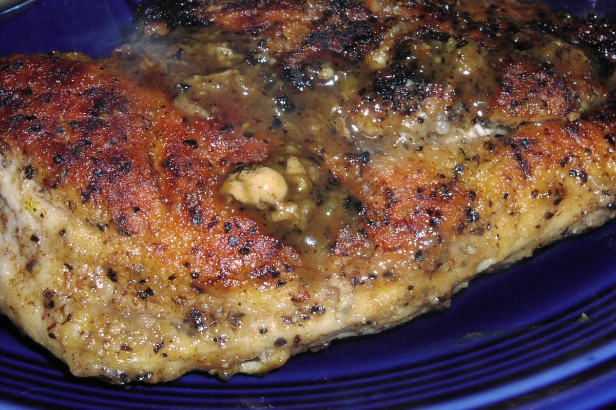 Herb-Soaked Chicken Breast with Lemon