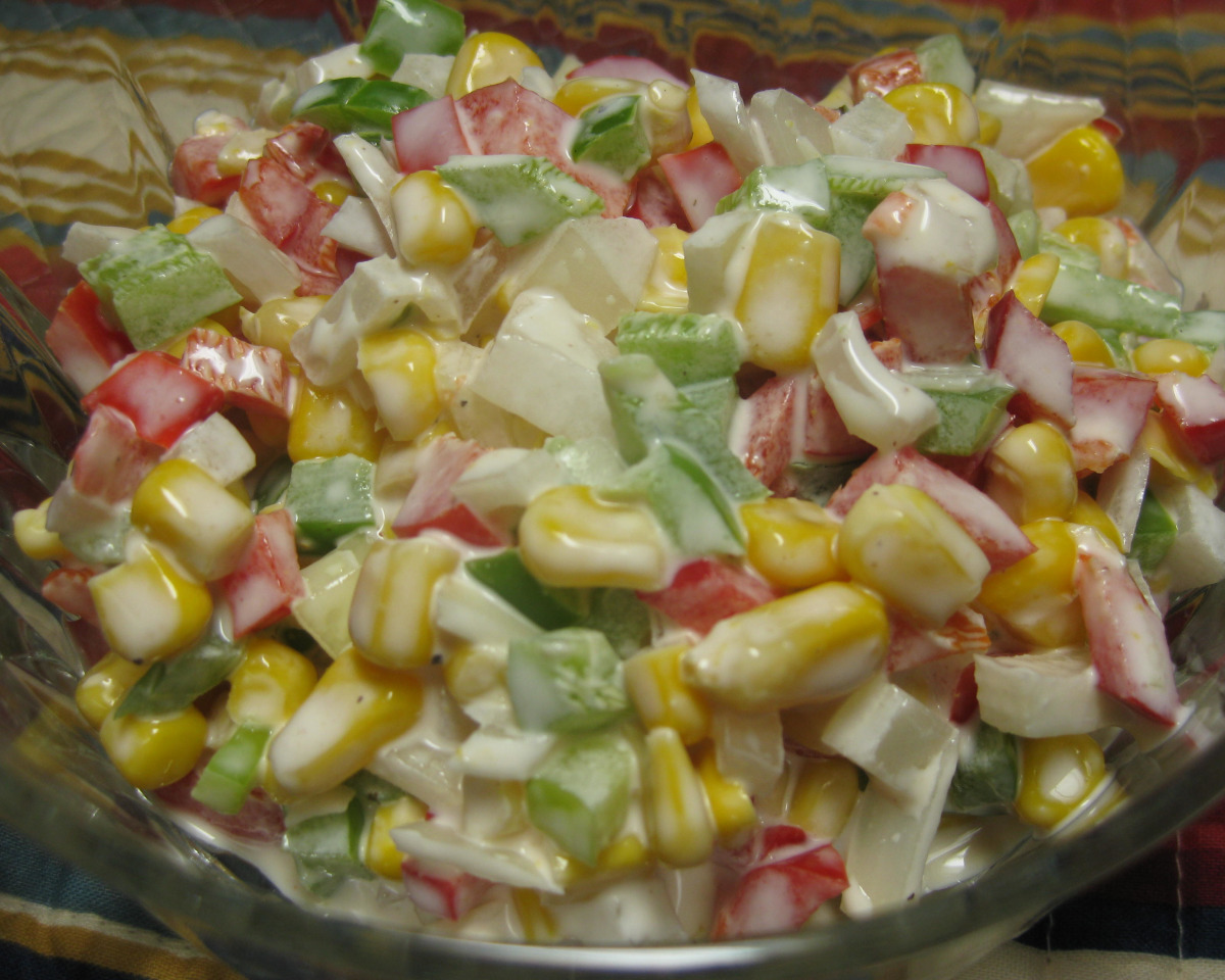Coin-Heaped Corn Salad