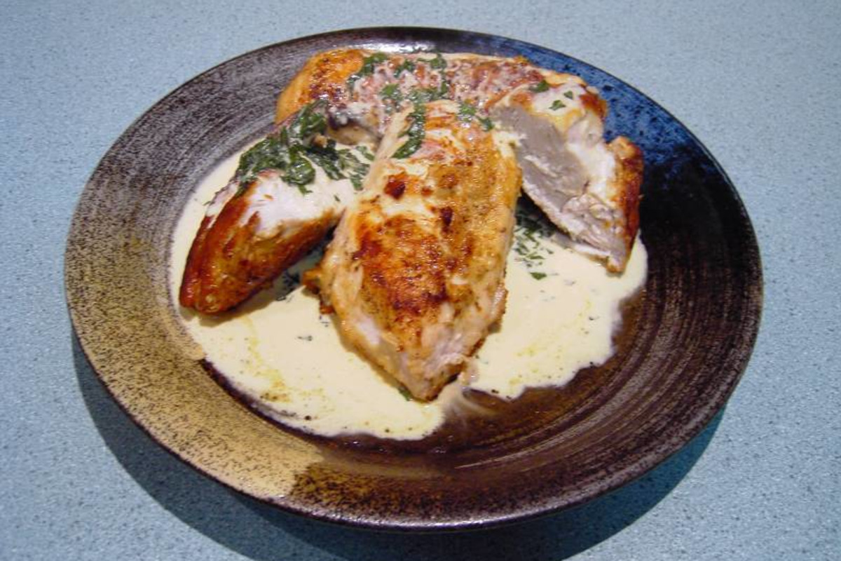 Real Gourmet Chicken Parmesan with Fresh Basil