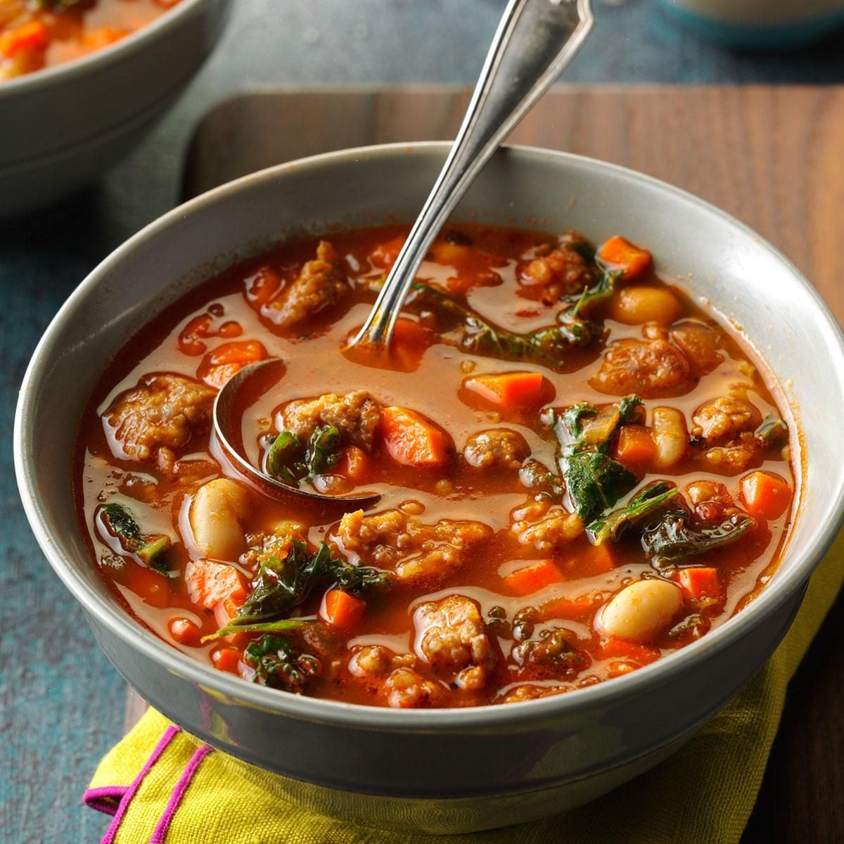 Sopa de Frijoles with Italian Sausage