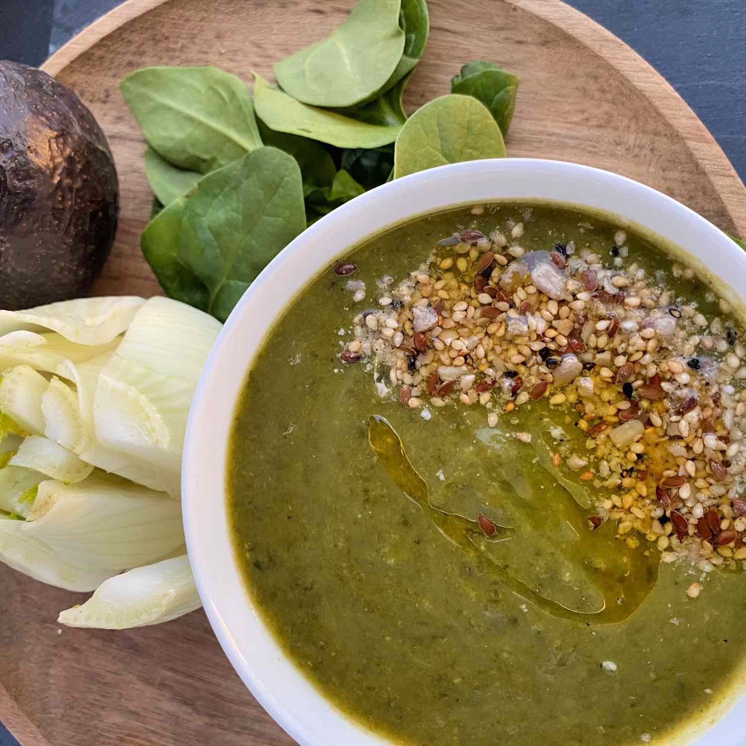 Cleansing Green Soup with Lemon & Ginger