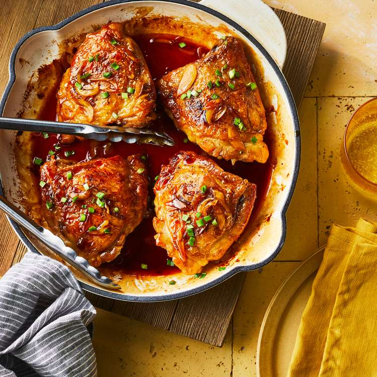 Aperol-Honey Chicken Thighs