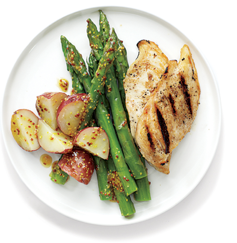Herb-Stuffed Chicken with Spring Vegetables