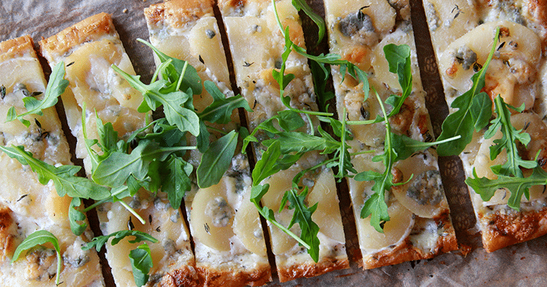 True-to-Life Spiced Pear & Gorgonzola Tart