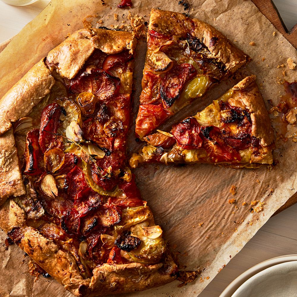 Fire Roasted Tomato and Basil Galette
