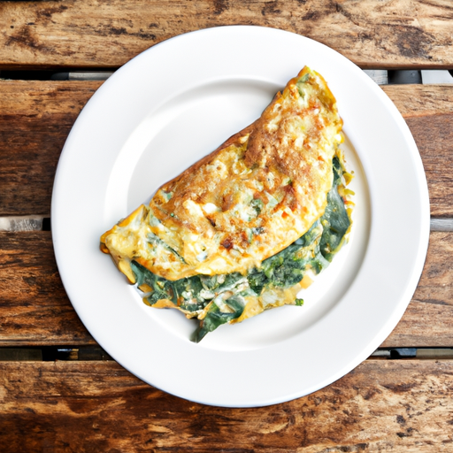 Ring Omelette with Spinach and Feta