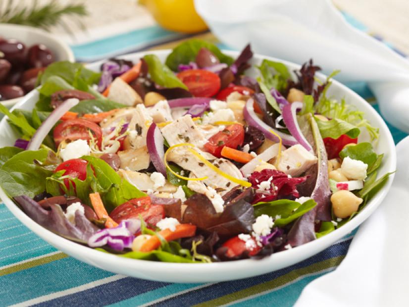 Herb-Crusted Chicken with Spring Vegetable Salad